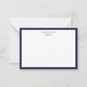 Carte De Correspondance Correspondance chic moderne petit Denim bleu (Devant)