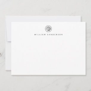 Carte De Correspondance Correspondance minimaliste des coquillages de plag