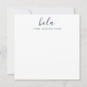 Carte De Correspondance Correspondance moderne Peacock Green Hola (Devant)