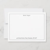 Carte De Correspondance Correspondance simple Nom commercial Papier à lett (Devant)