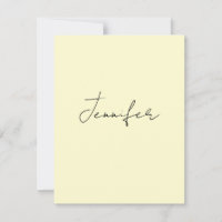 Couleur crème élégant moderne minimaliste nom simp