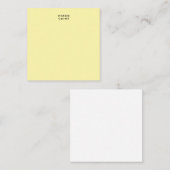 Carte De Correspondance Couleur crème Professionnel Classique Unique Votre (Devant / Derrière)