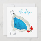 Carte De Correspondance Couleur d'eau des poulets mignons (Devant)