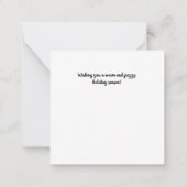 Carte De Correspondance Couleur d'eau pour des vacances agréables (Dos)