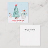 Carte De Correspondance Couleur d'eau pour des vacances agréables (Devant / Derrière)