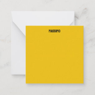 Carte De Correspondance Couleur Or Propre Nom Minimaliste Moderne Simple