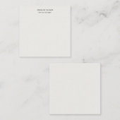 Carte De Correspondance Couleur Pastel Professionnel Unique Classique Simp (Devant / Derrière)
