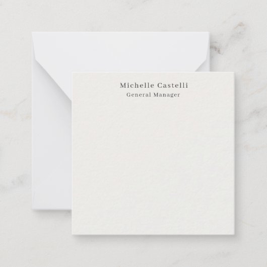 Carte De Correspondance Couleur Pastel Professionnel Unique Classique Simp (Devant)