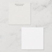 Carte De Correspondance Couleur Pastel Professionnel Unique Classique Simp (Devant / Derrière)