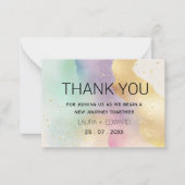 Carte De Correspondance Couleur pastel simple thème subtil aquarelle (Devant)