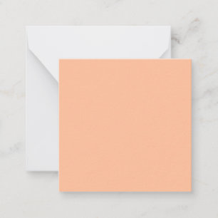 Carte De Correspondance Couleur solide Fuzz Peach