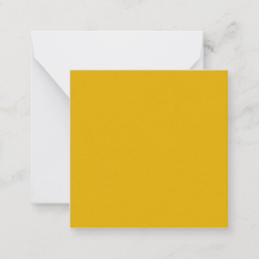 Carte De Correspondance Couleur solide jaune moutarde (Devant)