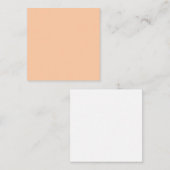 Carte De Correspondance Couleur solide profonde Peach (Devant / Derrière)