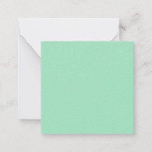 Carte De Correspondance Couleur solide verte marine (Devant)