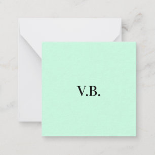 Carte De Correspondance Couleur unie simple ajouter nom texte momonog