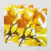 Carte De Correspondance Couleurs d'automne, feuille (Devant / Derrière)