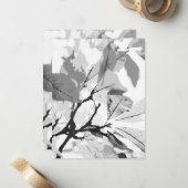 Carte De Correspondance Couleurs d'automne, feuille 2 (Devant/Arrière en situation)