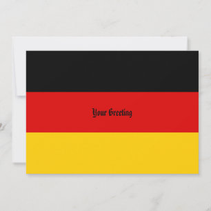 Carte De Correspondance Couleurs du drapeau allemand Schwarz Rot Gold Pers