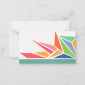 Carte De Correspondance Couleurs Vives de Printemps (Dos)