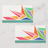 Carte De Correspondance Couleurs Vives de Printemps (Devant / Derrière)