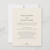 Carte De Correspondance Couple mariage en monochrome (Dos)