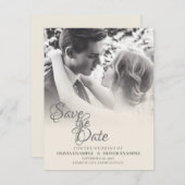 Carte De Correspondance Couple mariage en monochrome (Devant / Derrière)