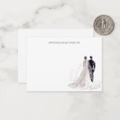 Carte De Correspondance Couple Mariage personnalisé (Devant/Arrière en situation)