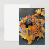 Carte De Correspondance Couronne d'automne charmante (Devant / Derrière)