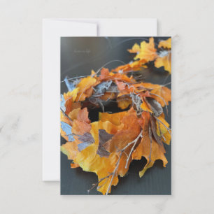 Carte De Correspondance Couronne d'automne charmante 
