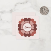 Carte De Correspondance Couronne de cœur  (Devant/Arrière en situation)