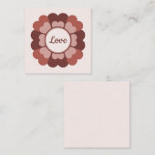 Carte De Correspondance Couronne de cœur  (Devant / Derrière)