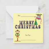 Carte De Correspondance Couronne de Noël (Dos)