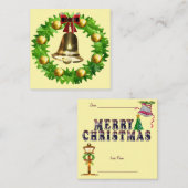 Carte De Correspondance Couronne de Noël (Devant / Derrière)