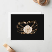 Carte De Correspondance Crabe à rayons X (Devant/Arrière en situation)