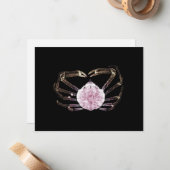 Carte De Correspondance Crabe à rayons X (Devant/Arrière en situation)