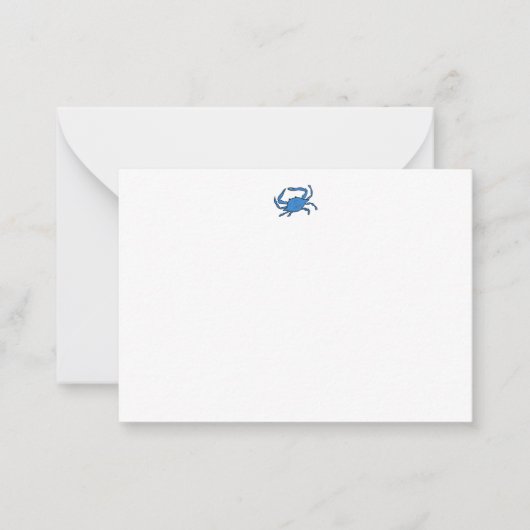 Carte De Correspondance Crabe bleu (Devant)