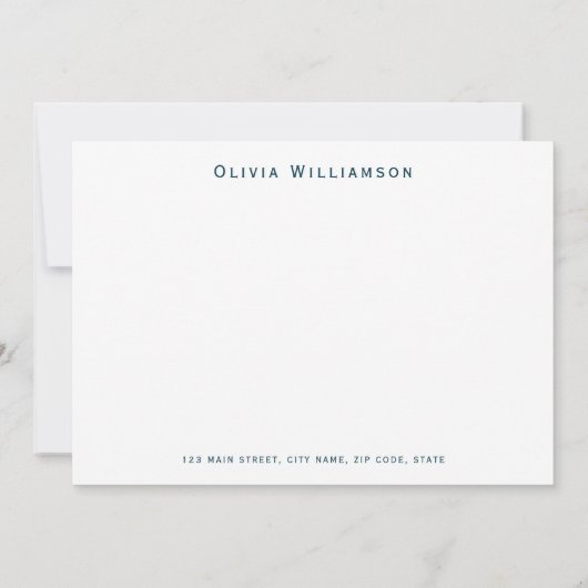 Carte De Correspondance Crabe orange motif océanique (Dos)