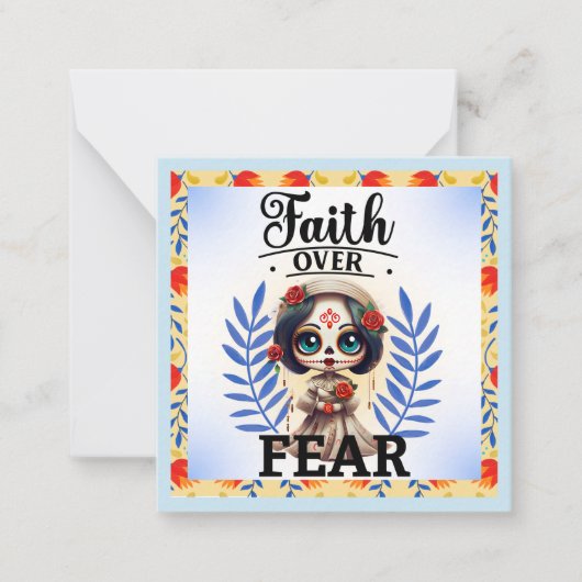 Carte De Correspondance Crâne à sucre mou (Devant)