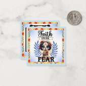 Carte De Correspondance Crâne à sucre mou (Devant/Arrière en situation)