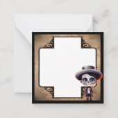 Carte De Correspondance Crâne à sucre mou (Dos)