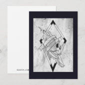 Carte De Correspondance Crâne Badass (Devant / Derrière)