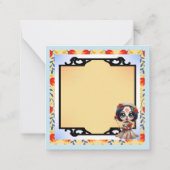 Carte De Correspondance Crâne de Sucre Mignon (Dos)