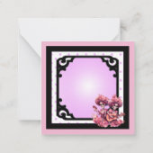 Carte De Correspondance Crâne pourpre et joli sucre (Dos)