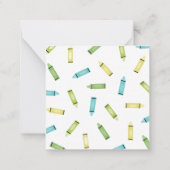 Carte De Correspondance Crayons (Dos)