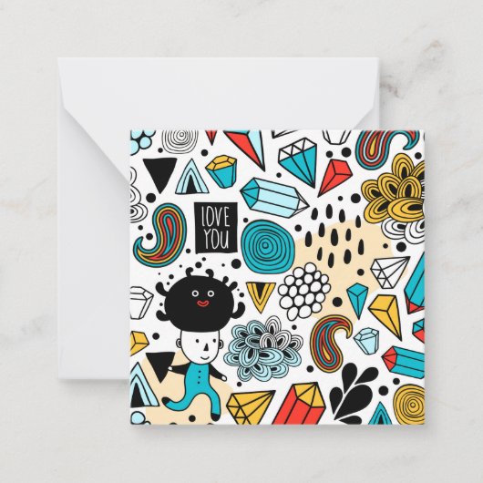 Carte De Correspondance Crazy head (Devant)