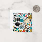 Carte De Correspondance Crazy head (Devant/Arrière en situation)