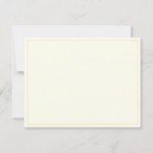 Carte De Correspondance Cream Elegant Serif Personalized Monogram (Dos)