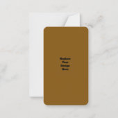 Carte De Correspondance Create Your Own Brown (Devant)