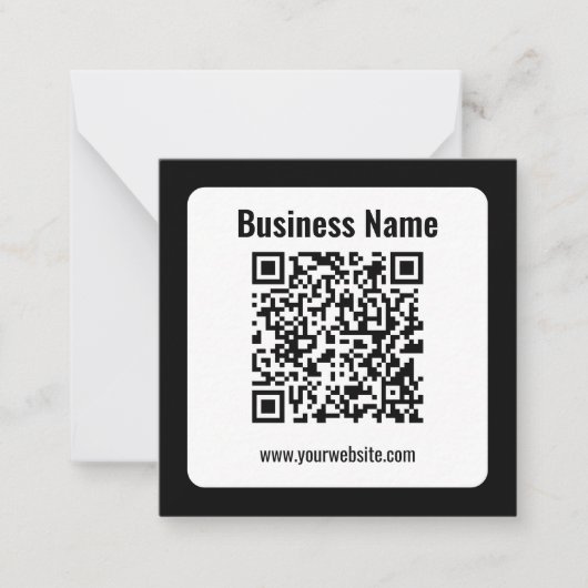 Carte De Correspondance Create Your Own QR Code | Transperant (Devant)