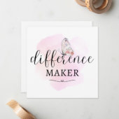 Carte De Correspondance Créateur de différences (Devant/Arrière en situation)